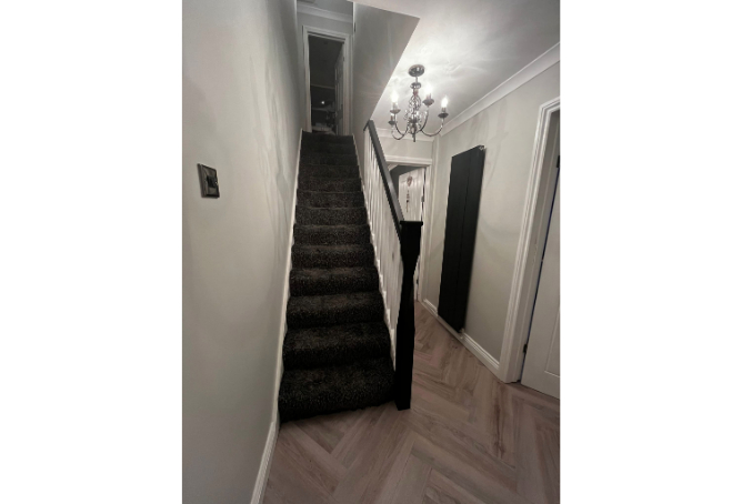 Herringbone laminate flooring