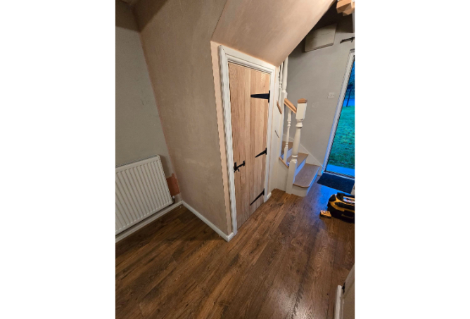 Finished understairs storage