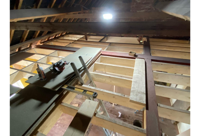 frame house construction near Newport